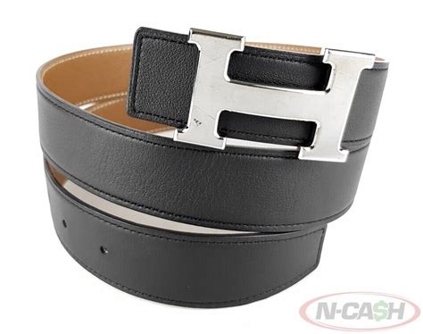 hermes noir gold belt|H Equestre belt buckle & Reversible leather strap 24 mm.